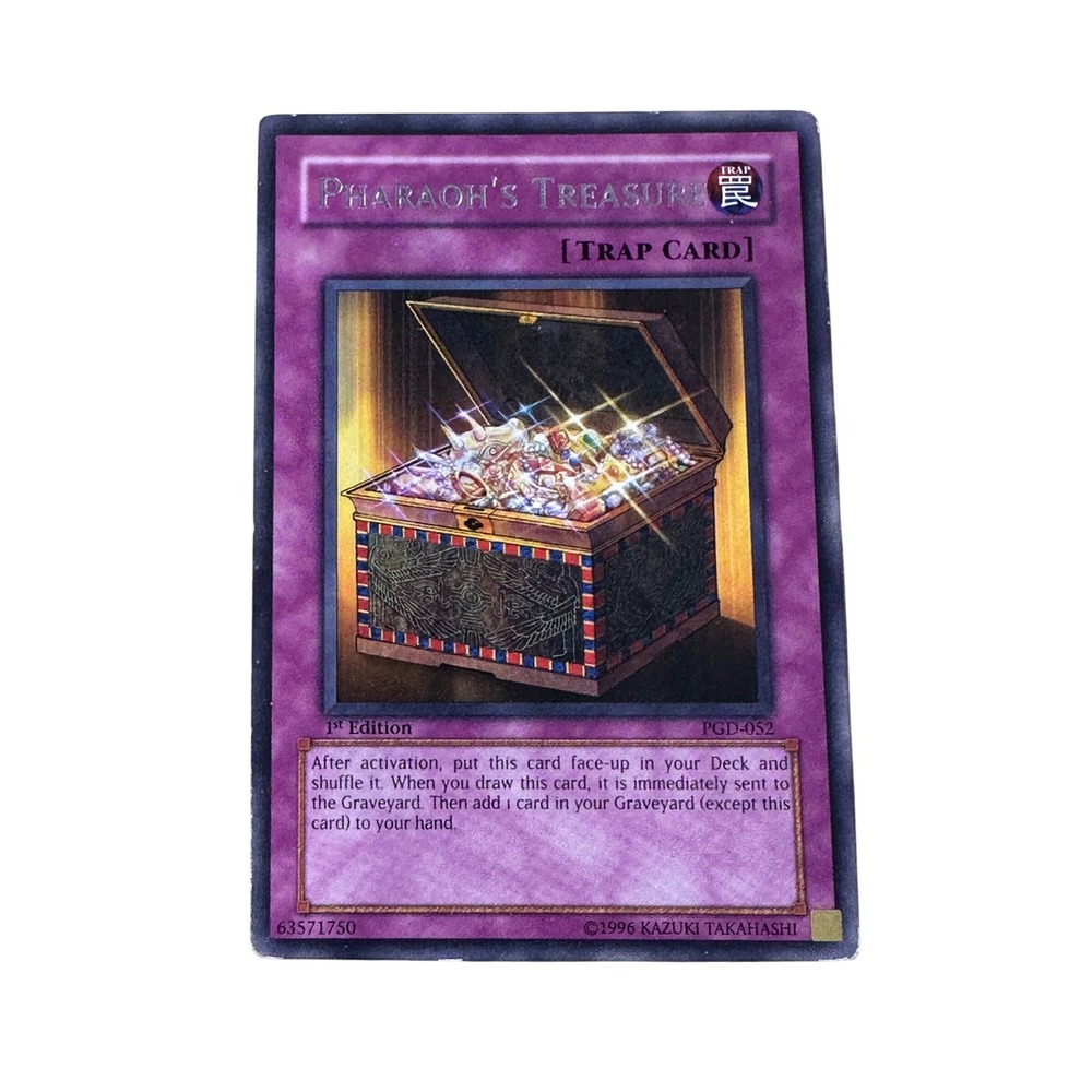 Pharaoh's Treasure PGD-052 1st Edition YuGiOh Trap Card Collectible TCG - Picture 1 of 2